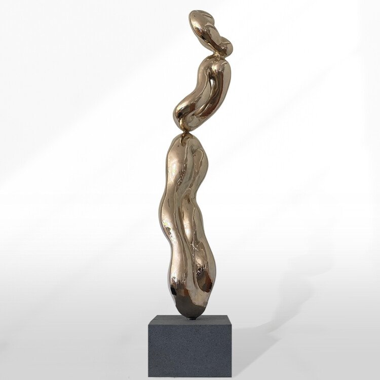 abstract bronze sculpture