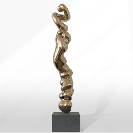 abstract bronze sculpture