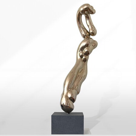 abstract bronze sculpture