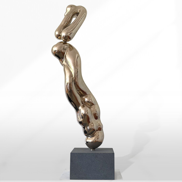 abstract bronze sculpture