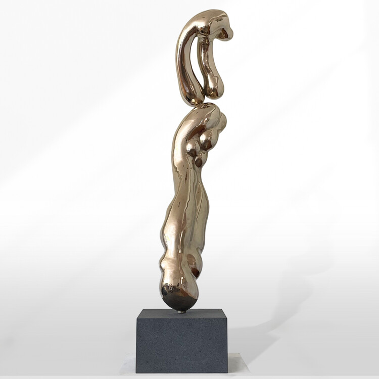 abstract bronze sculpture