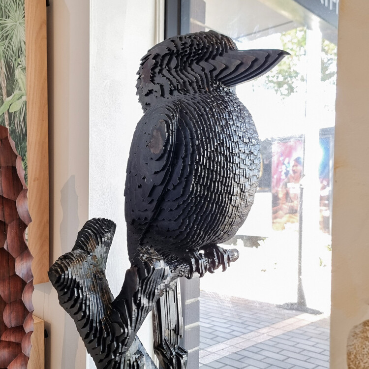 outdoor kookaburra sculpture
