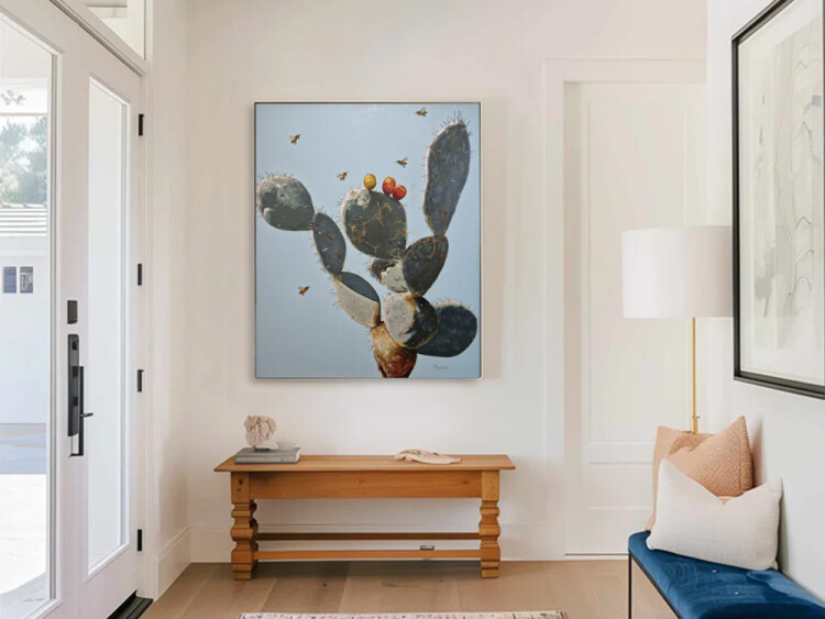 cactus painting, original art