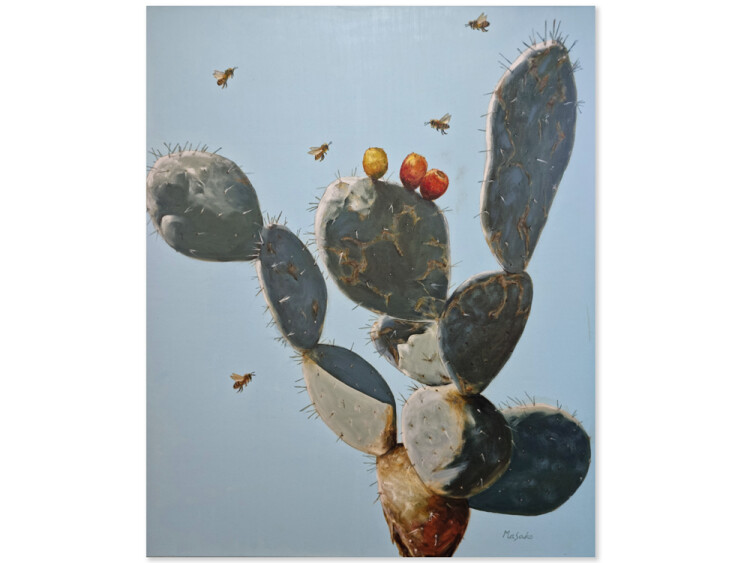 cactus painting, original art