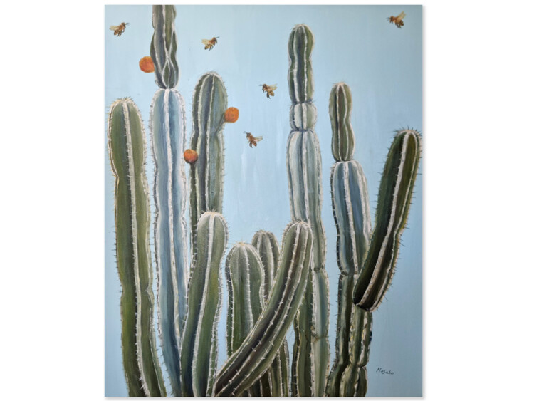 cactus painting, original art