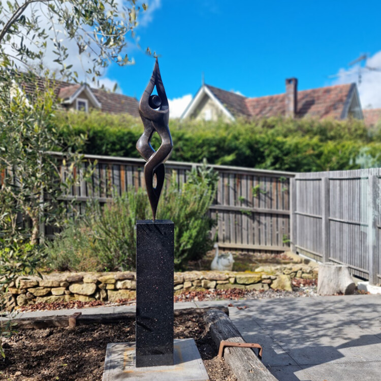 bronze garden sculpture