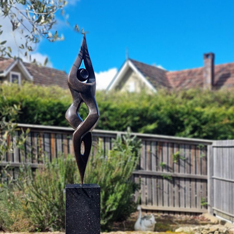 bronze garden sculpture