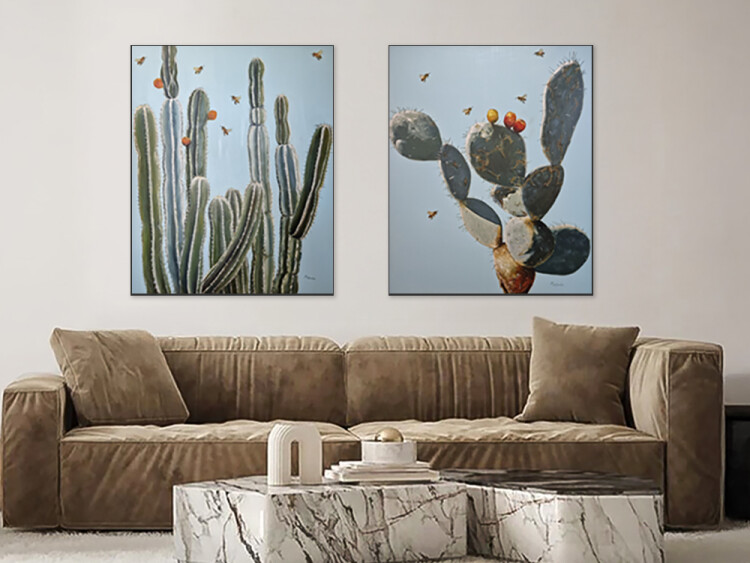 cactus painting, original art