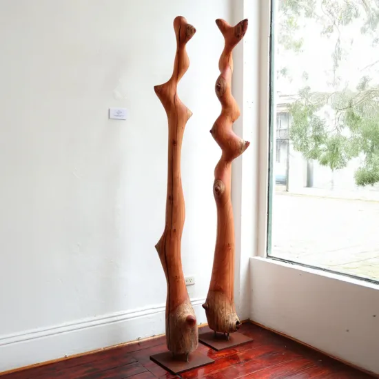 Timber sculpture by Lucas Guilbert — original art, SOHO Galleries Sydney