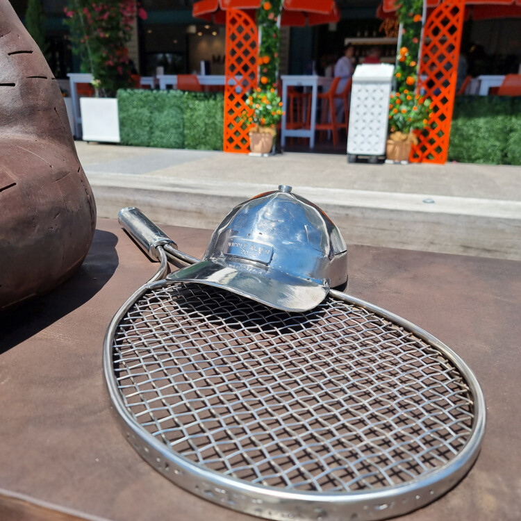 australian garden sculpture, tennis sculpture