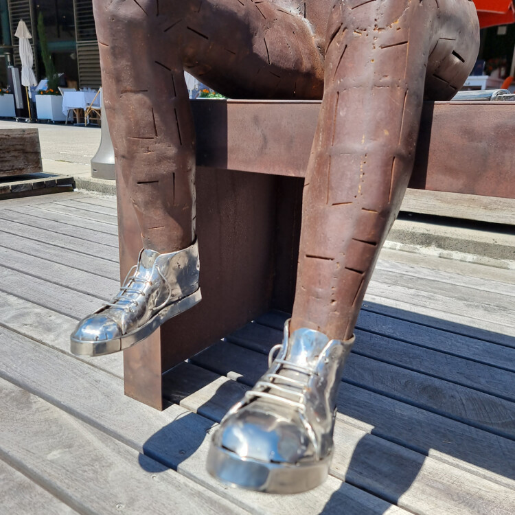 australian garden sculpture, tennis sculpture