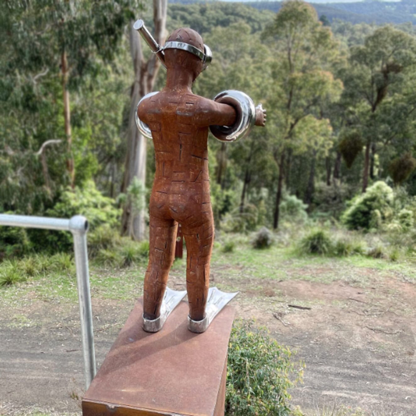 Corten-steel sculpture by Nicole Allen — original art, SOHO Galleries Sydney