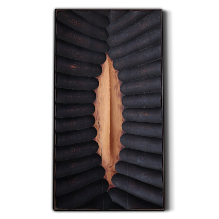 timber wall sculpture