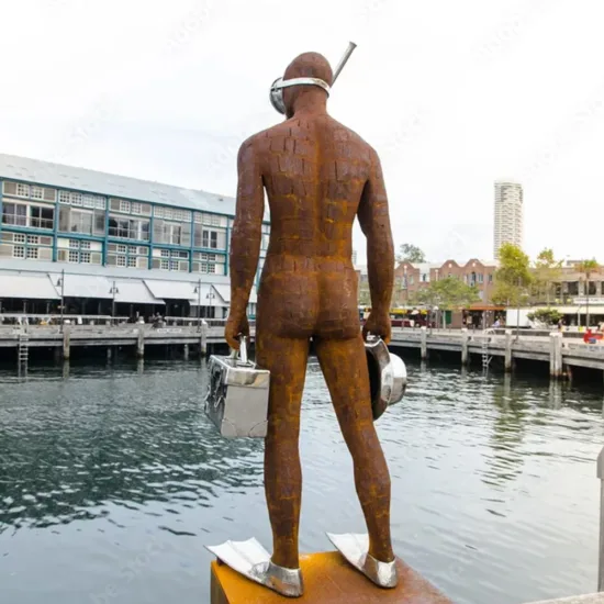 Corten-steel sculpture by Nicole Allen — original art, SOHO Galleries Sydney
