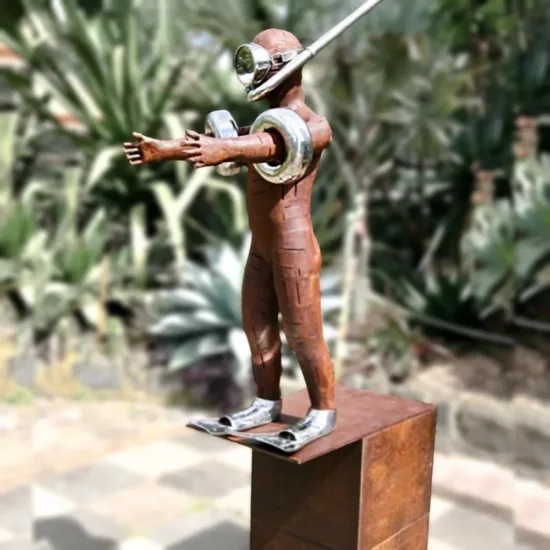 Corten-steel sculpture by Nicole Allen — original art, SOHO Galleries Sydney