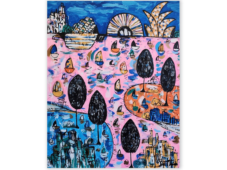 sydney harbour painting
