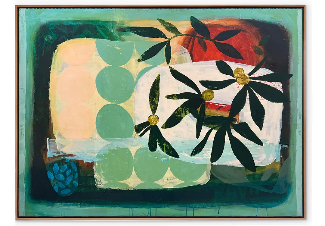 A Garden for Us - 153x113cm large floral art, original canvas painting