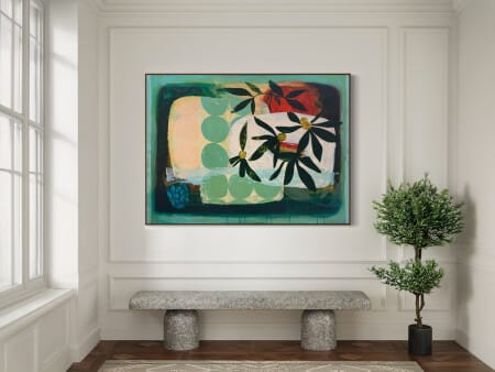 large floral wall art botanics