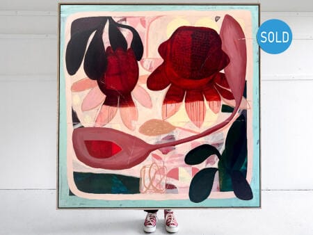 large floral wall art botanics