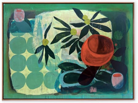 large floral art, original canvas painting