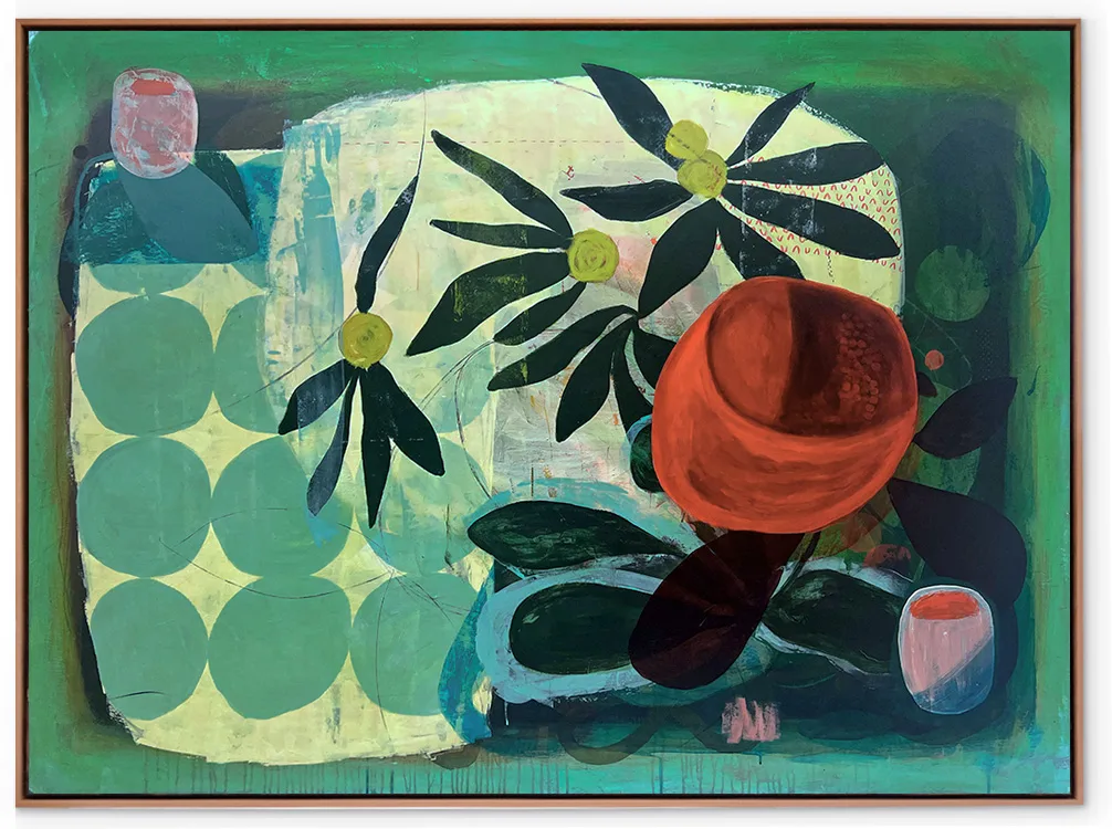 No One Told the Wildflowers - 153x113cm large floral art, original canvas painting