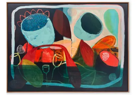 large floral art, original canvas painting