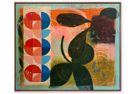 large floral art, original canvas painting