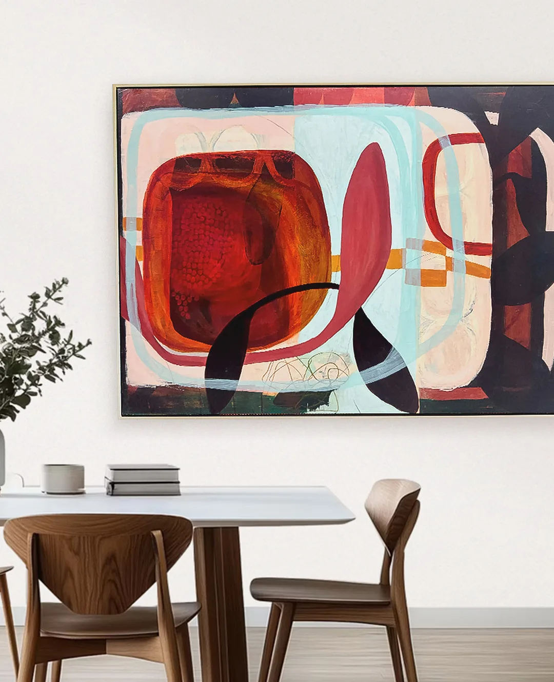 Amanda ketterer artwork - lines of light large wall art botanics