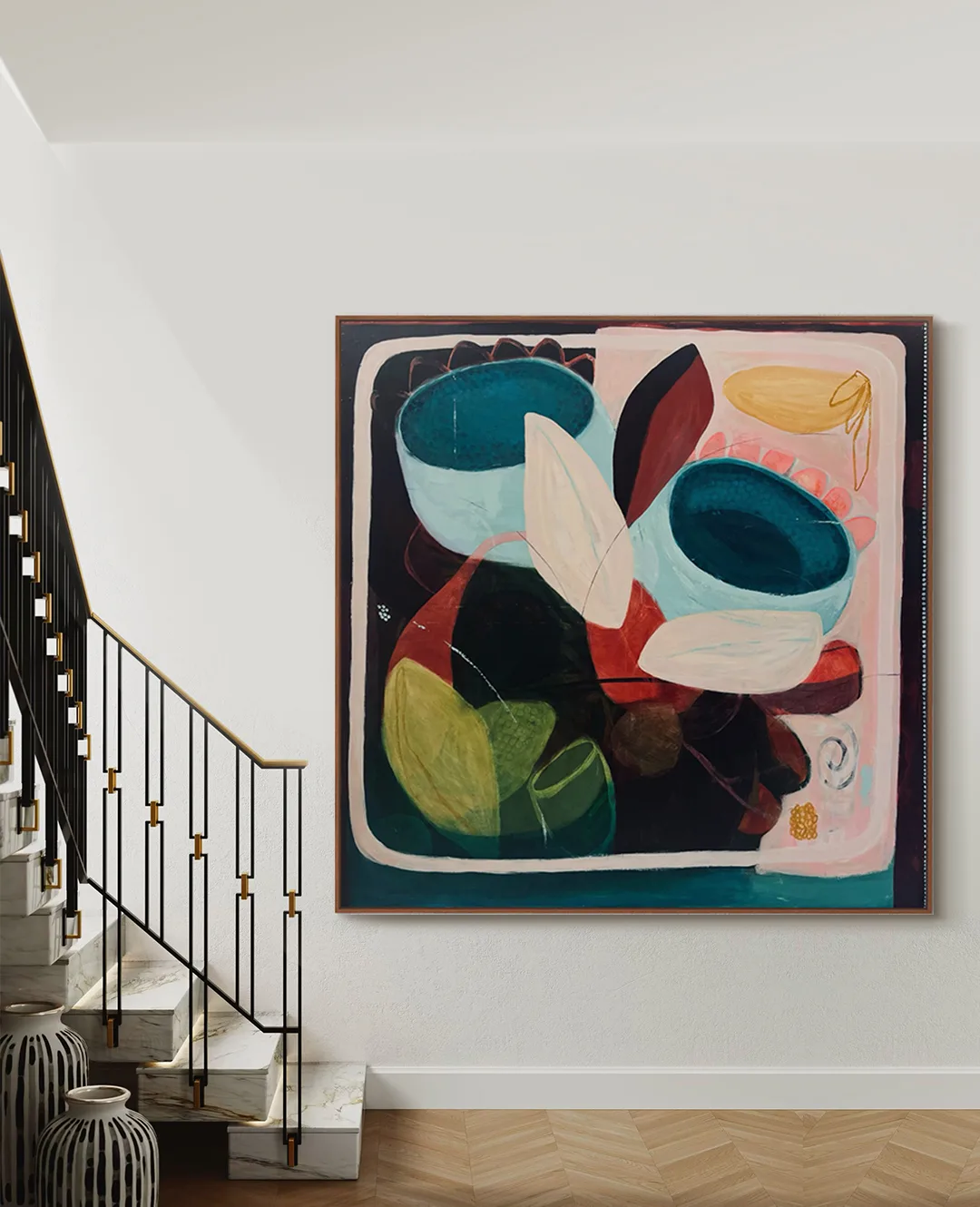 Amanda Ketterer -Midnight Confesion large floral wall art botanics