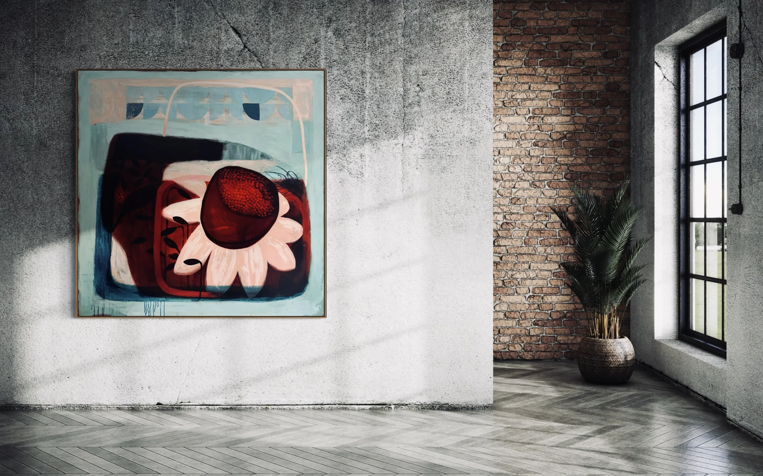 Unbreakable Light - Amanda Ketterer large floral wall art botanics