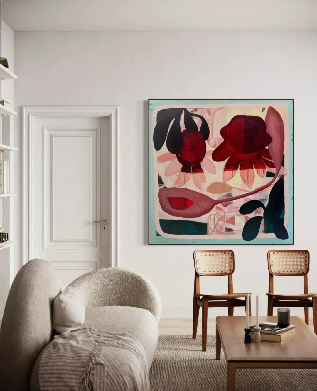 Where Love Lives 2 - Amanda Ketterer large floral wall art botanics