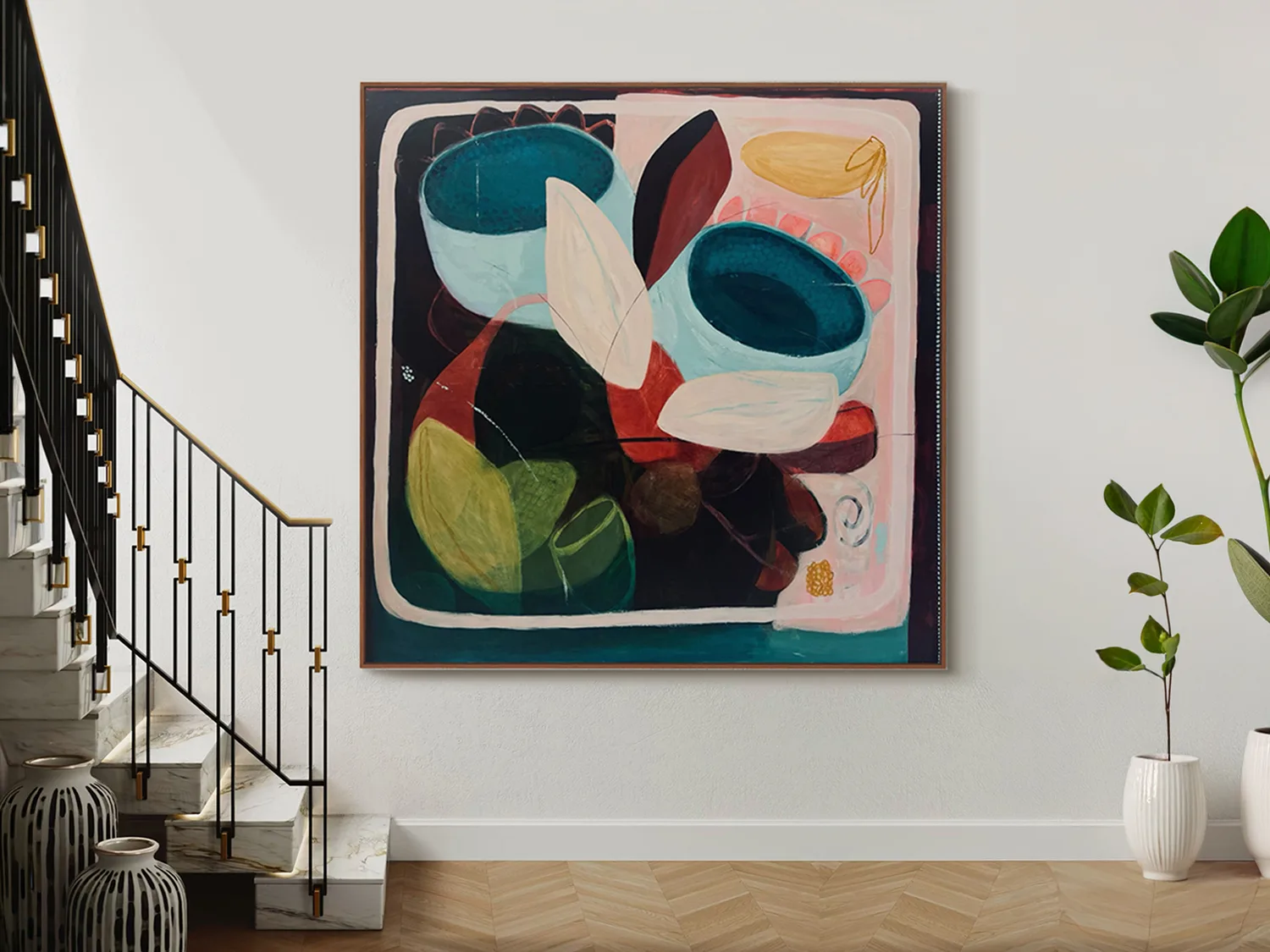 Midnight Confession - 153x153cm Amanda Ketterer Artwork, Original Australian Art