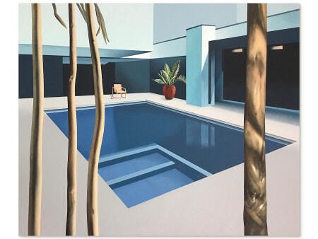 hockney pool artwork, original art sydney