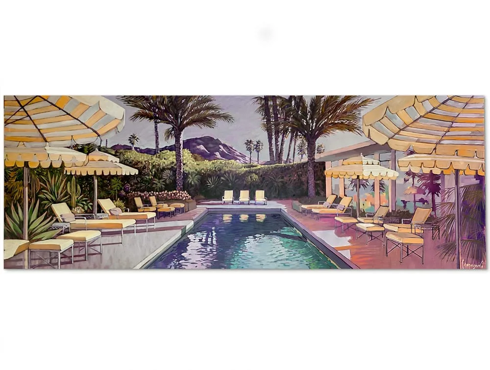 The Hour That Stays - 300x100cm Waterscapes painting by Gino Campagnaro — original art, SOHO Galleries Sydney
