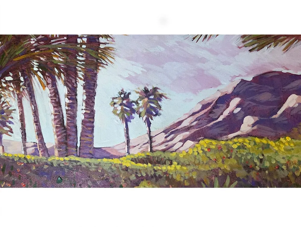 The Hour That Stays - 300x100cm Waterscapes painting by Gino Campagnaro — original art, SOHO Galleries Sydney