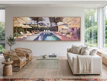 Australian Art & Sculpture | Soho Galleries large art deco lounge room art painting
