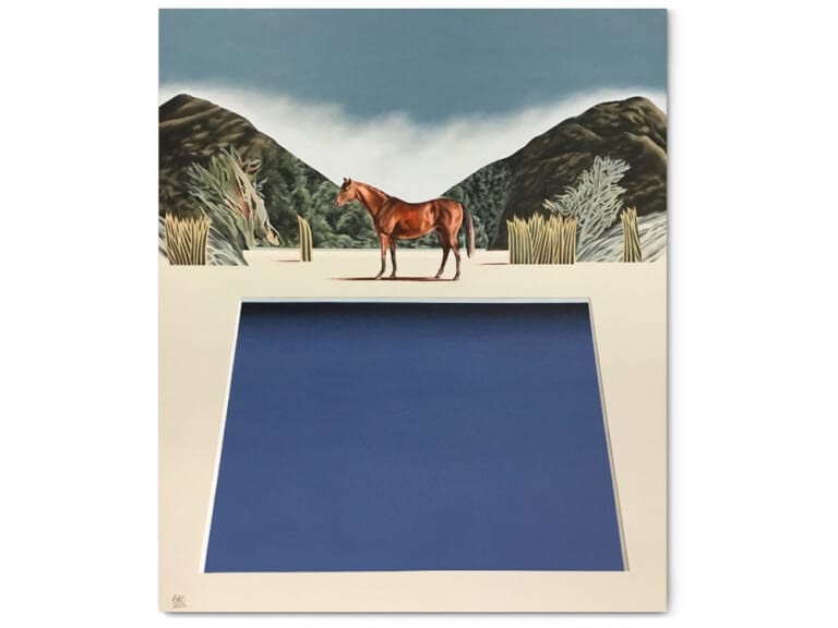 a horse - 92x76cm