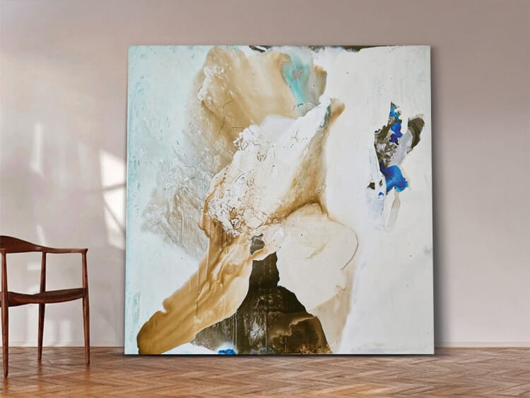 carambano artwork, square abstract canvas art