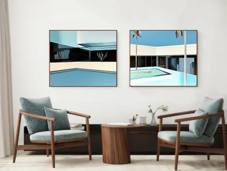 hockney pool artwork, original art sydney