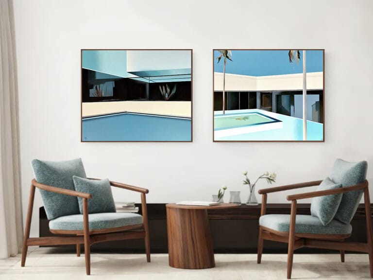 Hacienda Pool - 76x92cm each