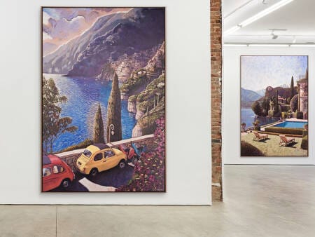 Australian Art & Sculpture | Soho Galleries gino campagnaro artwork, large canvas original art, italian landscape art