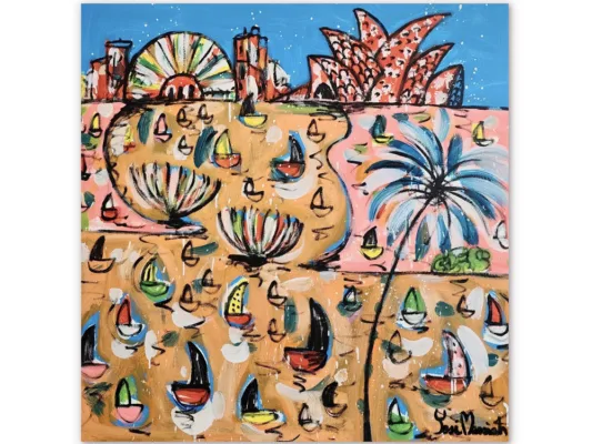 sydney harbour painting - original artwork