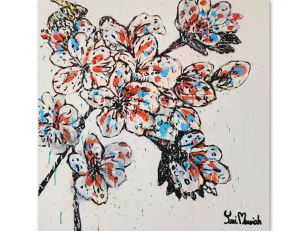 chery blossom painting, yosi messiah original australian art