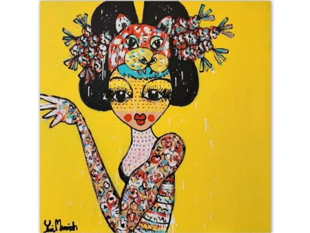 yosi messiah, geisha painting