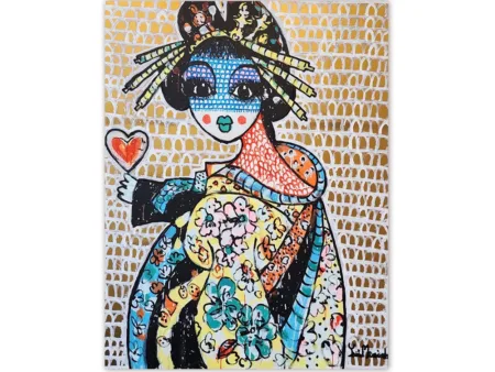 yosi messiah, geisha painting