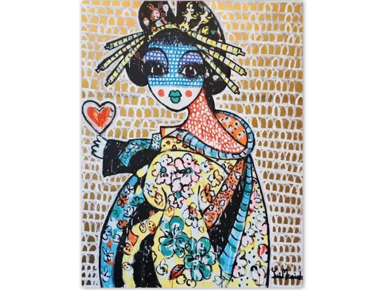 yosi messiah, geisha painting