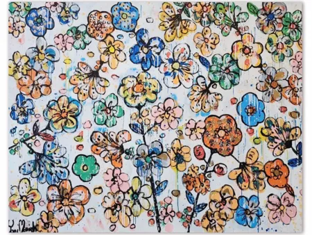 chery blossom painting, yosi messiah original australian art