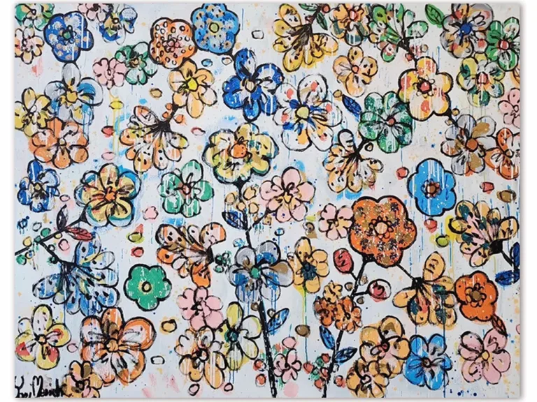 Spring Time Colourful Garden - 150x122cm
