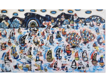sydney harbour painting - original artwork