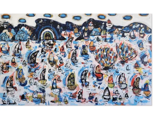 sydney harbour painting - original artwork